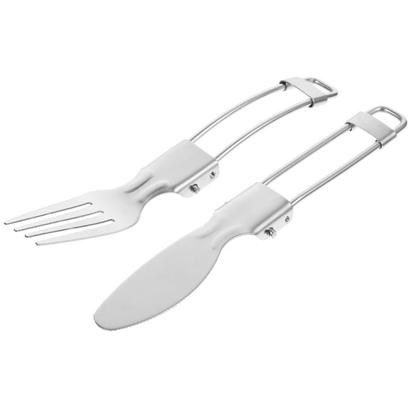 TEHAUX Camping Cutlery Silver Hiking 1 Set 9.1X0.8In