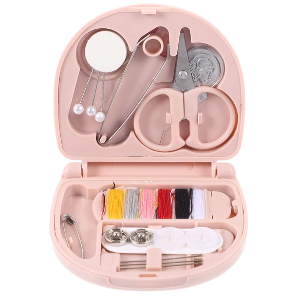 Raindrops Small Sewing Kit Box Portable Thread Needle Holder Compact Travel Sewing Organizer
