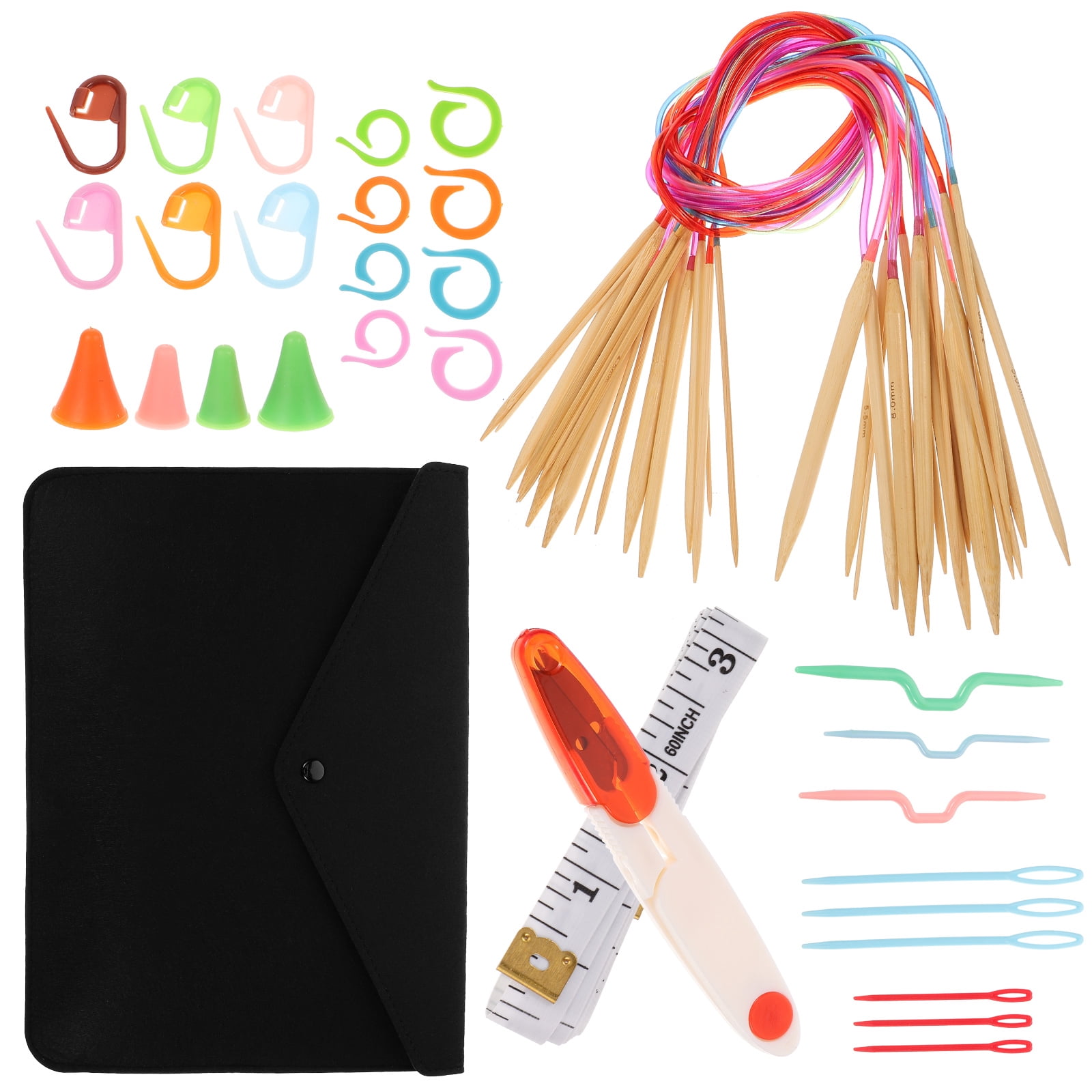 1 Set of Ergonomic Crochet Hooks Multi-function Crochet Hooks Set Handmade Knitting Accessories