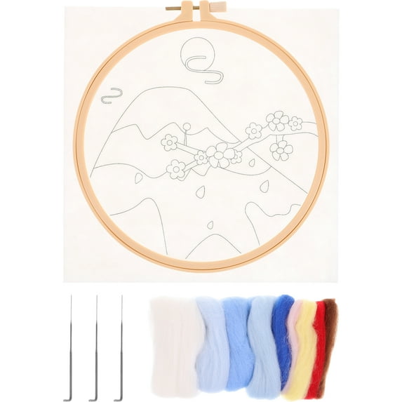 1 Set of Felting Kits Convenient Needle Felting Core Wool for Needle Felting