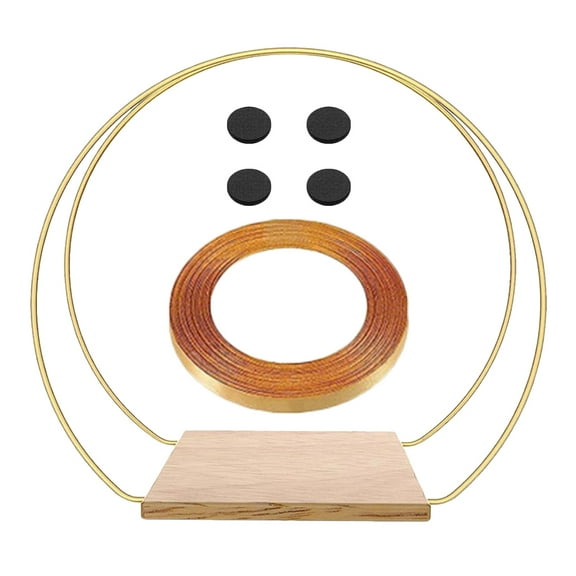 WHAMVOX Golden Iron and Wood DIY Floral Hoop for Wedding Decor Craft Supplies Perfect for Table Ornaments 1