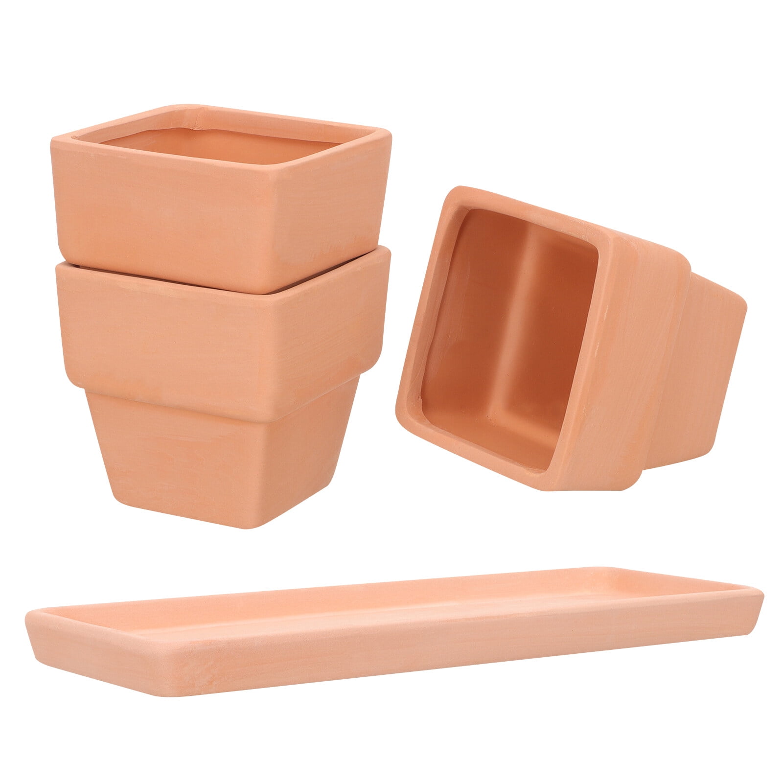 1 Set of Flower Pot Household Flowerpot with Drainage Window Boxes for Window Sills Outdoor