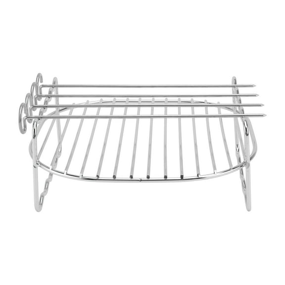 1 Set of Fryer Rack Cooking Steaming Cooling Rack Multi-Purpose Rack (Silver)