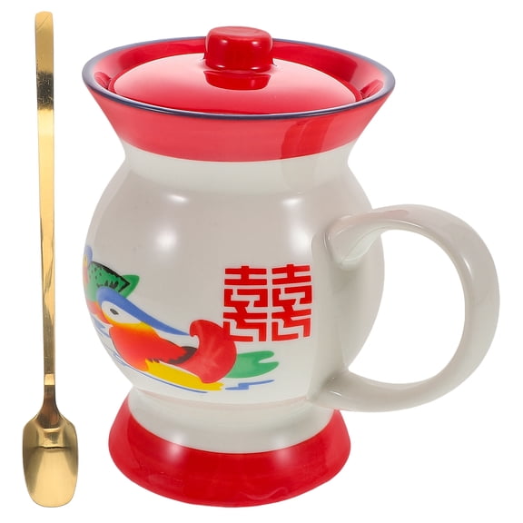 CATIEBYE Rustic Ceramic Coffee Mugs Set of 1, Multi-Color Tea Cups for Home and Office Use