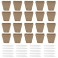 thumbnail image 1 of HOMEMAXS Biodegradable Nursery Pots for Gardening Assorted Color Recycled Paper Plant Pot 4 Inch, 1 of 7