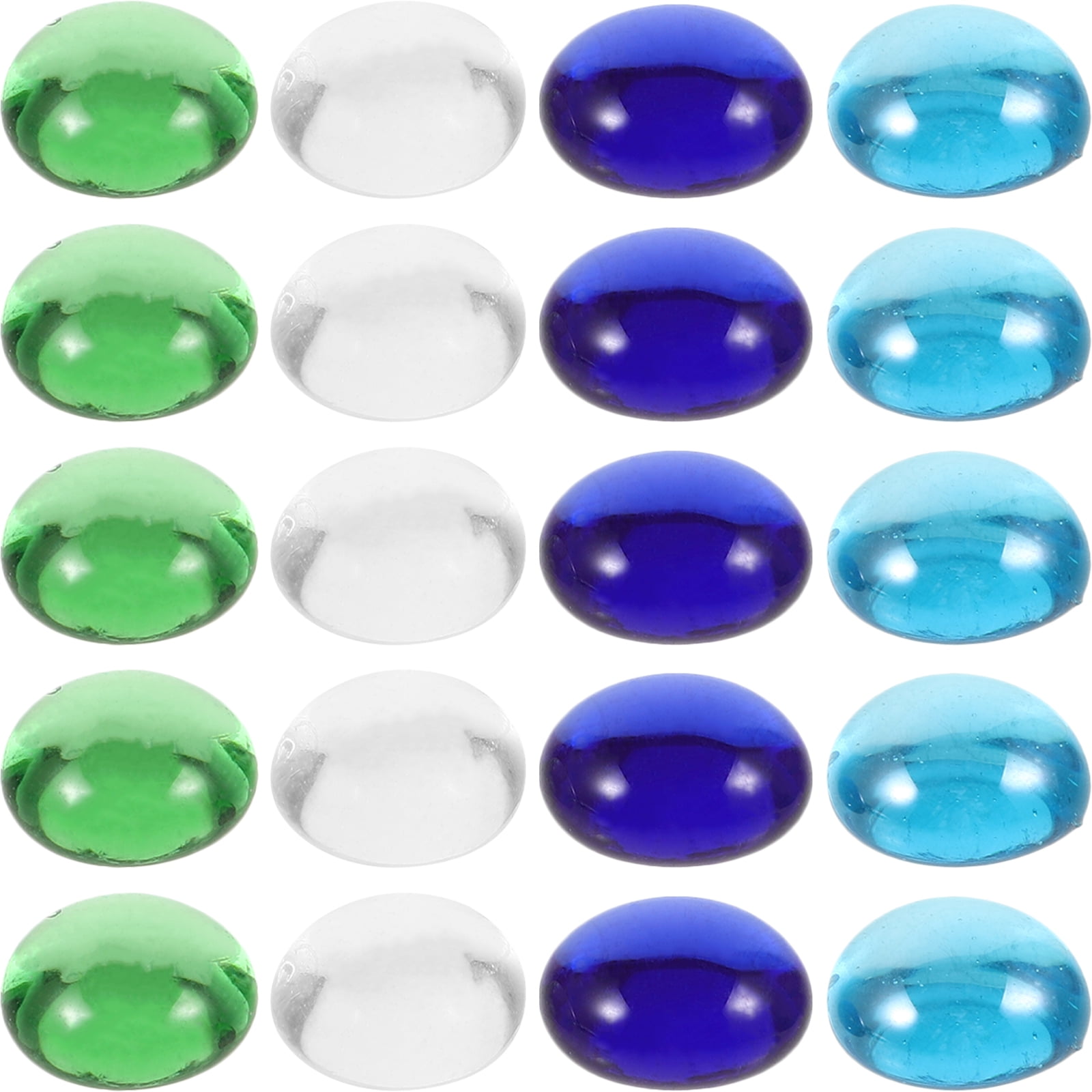 1 Set of Glass Beads Decorative Beads Flat Beads Flower Vase Filler