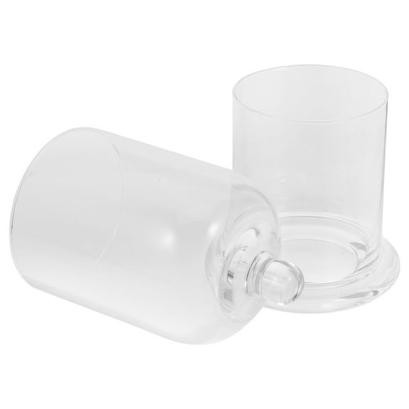 1 Set of Glass Candle Cup Simple Candle Wax Cup Homemade Candle Making Supplies