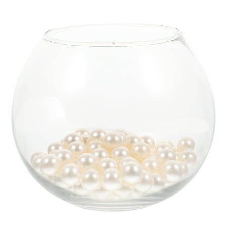 1 Set of Glass Fish Tank Small Fish Tank Desktop Fish Tank Globe Fish Bowl Home Office Fish Living Tank