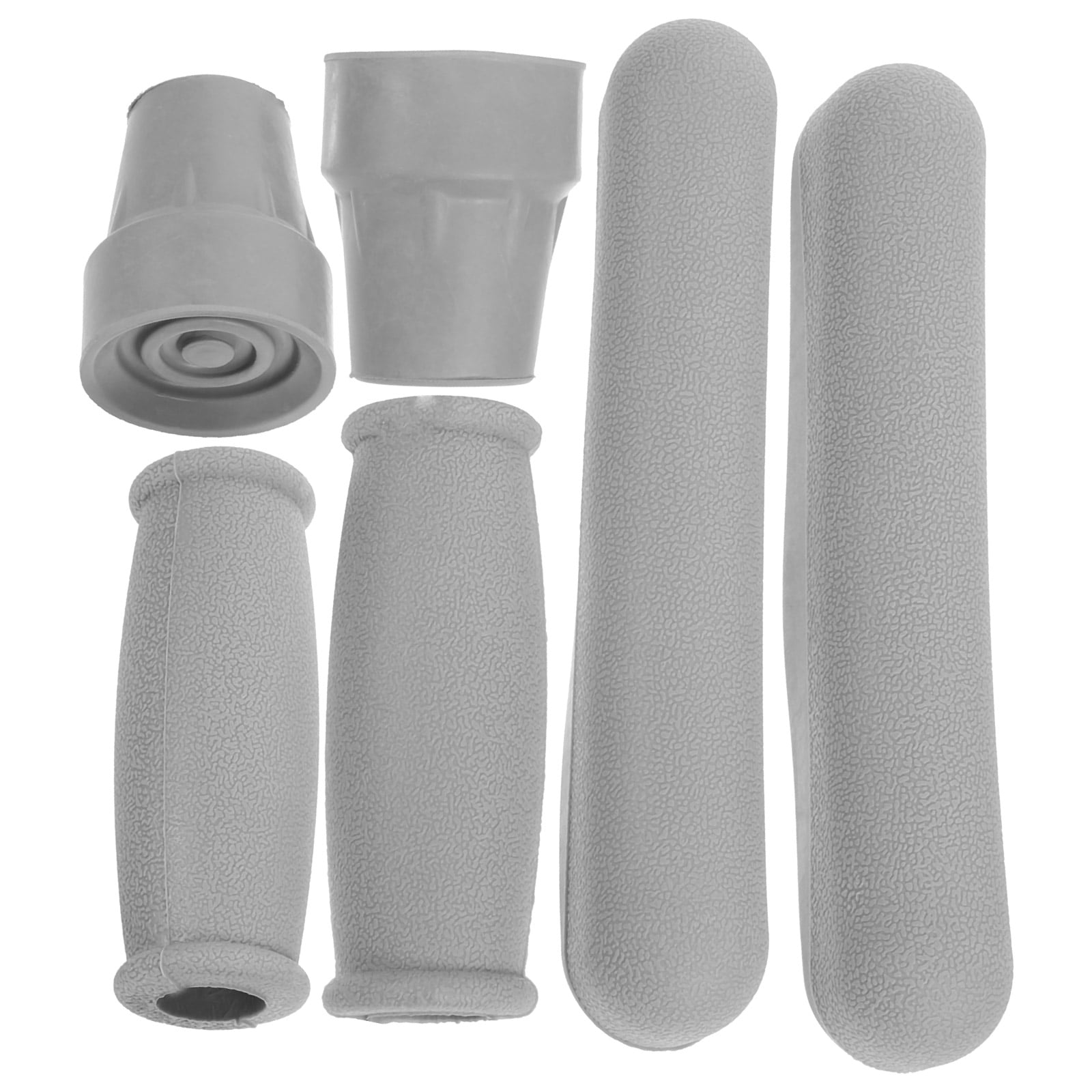 1 Set of Hand Grip Anti-Slip Crutch Kit Replacement Crutch Pad Feet Cap ...