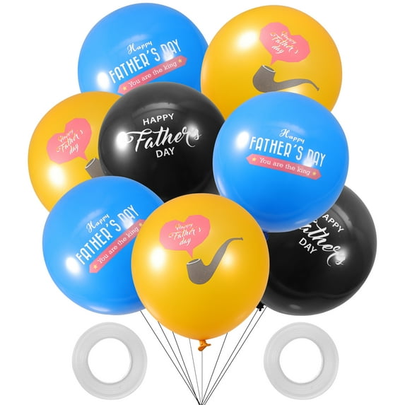 1 Set of Happy Father's Day Balloons Party Decorations Latex Balloons Party Supplies