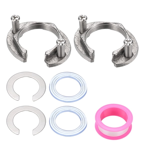 1 Set of Hex Lock Nut M32 Brass Faucet Lock Nuts Plumbing Installation Kit