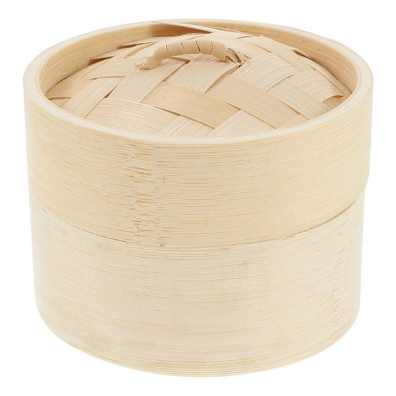 1 Set of Household Bamboo Steamer Kitchen Bun Steamer Bamboo Steamer Basket Kitchen Steamer