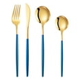 thumbnail image 1 of WHAMVOX Steak Forks Golden MultiFunction Firm Grip for Festival Party 1Set 8.8x0.6x0.2in, 1 of 5