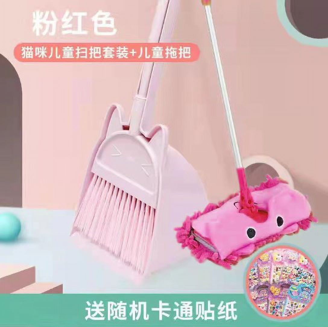 1 Set of Kids Broom Children Mop Dustpan Home Sweeping Toys Kids ...