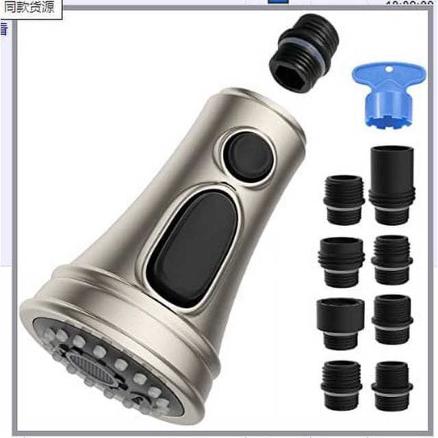 1 Set of Kitchen Faucet Head Replacement Pull Down Faucet Spray Head