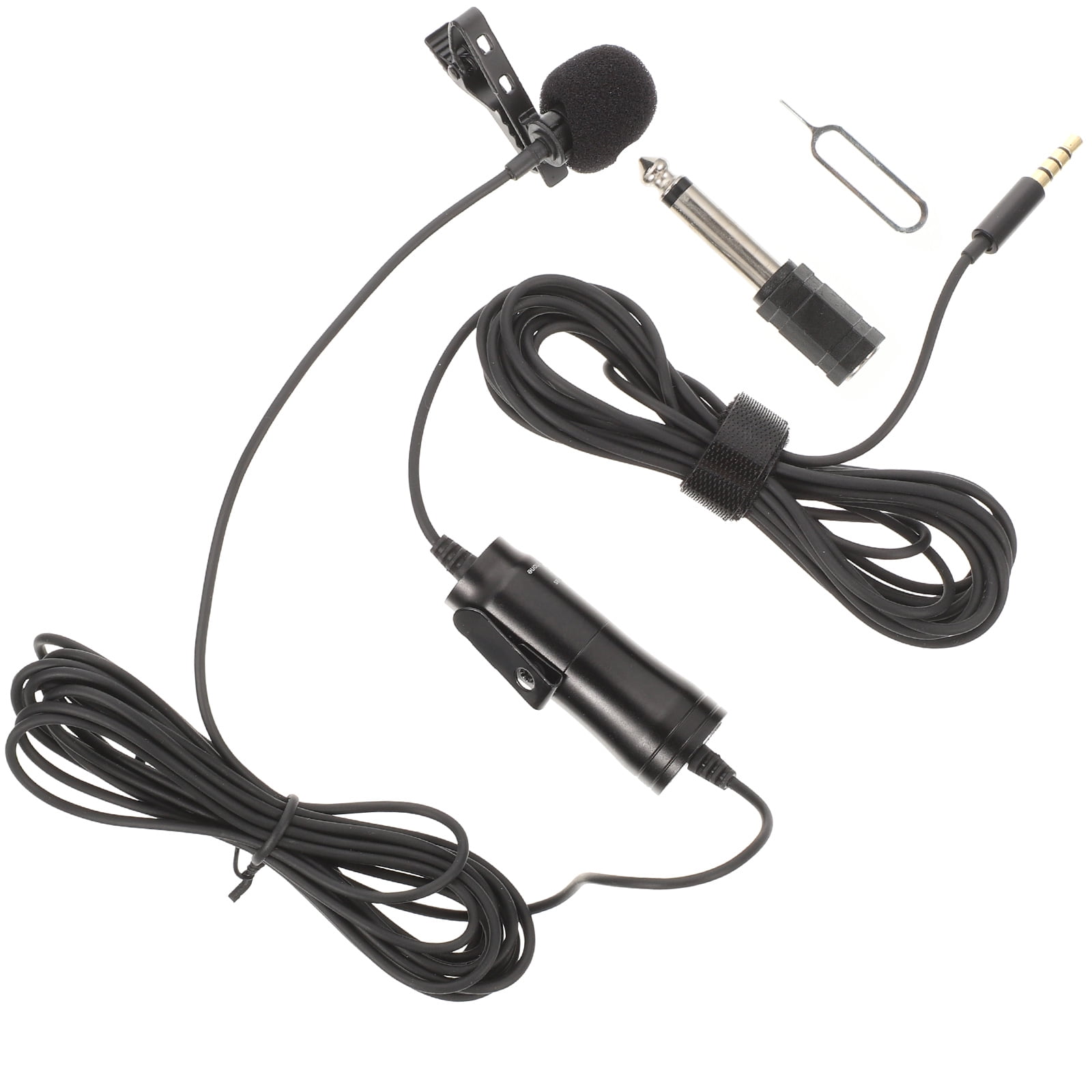 1 Set of Lavalier Microphone Clip Microphone 3.5mm Computer Tablet