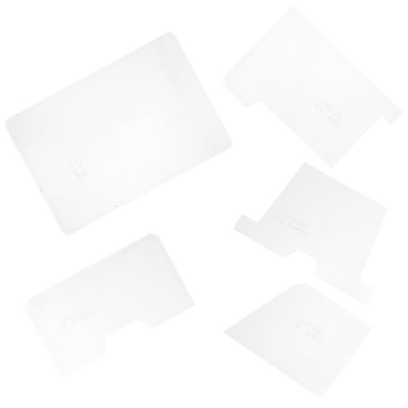 Raindrops Card Holder Pattern Templates Acrylic 1Set 8.9X5.9X0.2In