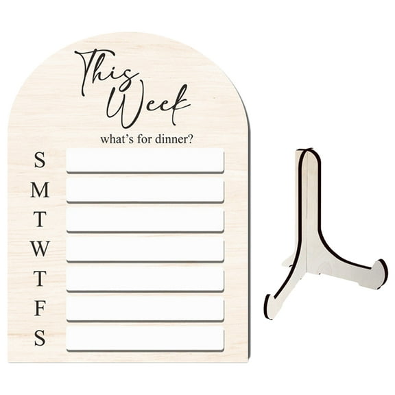 1 Set of Magnetic Dry Erase Board Kitchen Fridge Magnet Planning Menu Board Display Menu Board