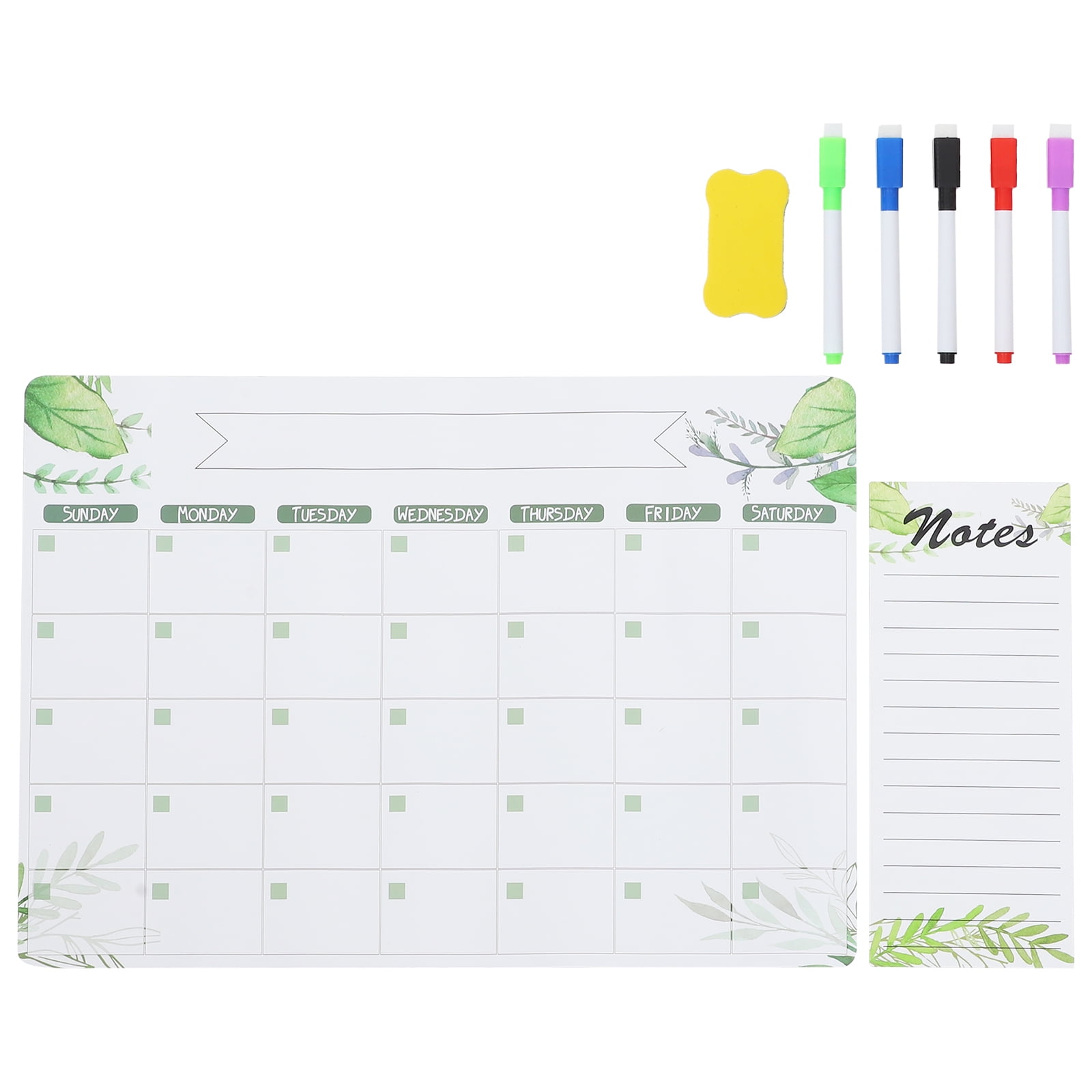 1 Set of Magnetic Fridge Calendar Magnetic Dry Erase Fridge Whiteboard 1 Set of Magnetic Fridge Calendar Magnetic Dry Erase Fridge Whiteboard