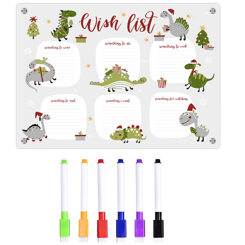 WYN 1 Set of Dry Erase Board Fridge Board Reusable Dry Erase