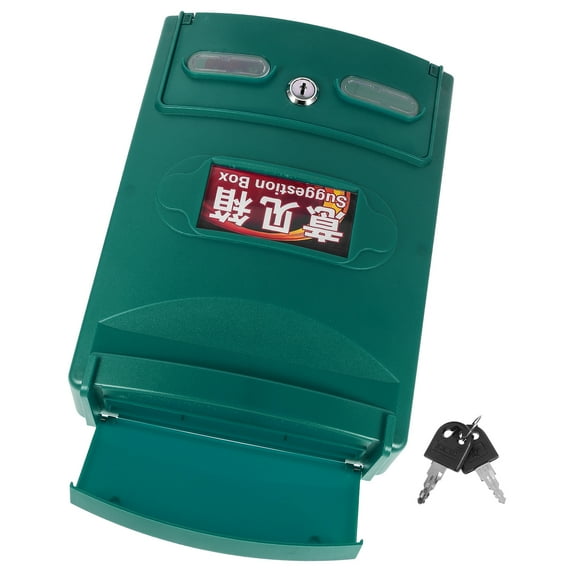 1 Set of Mailbox With Lock And Keys Safe Box Lockable Complaint Box Mailbox For Outside Decorative Residential Mailbox Complain Mailbox