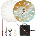 1 Set of Manual Epoxy Mold Round Clock DIY Mold Desktop Adornment