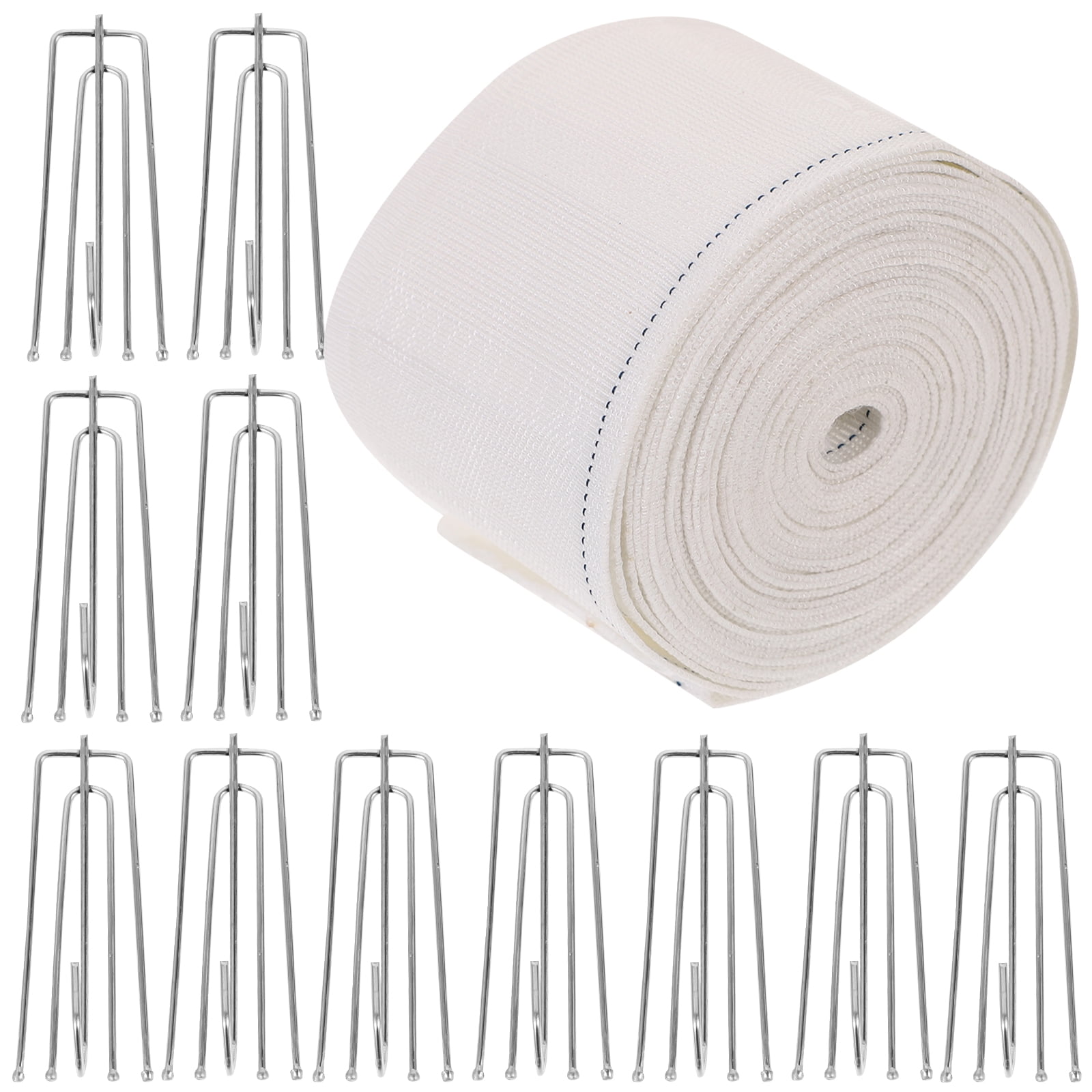 1 Set of Metal Curtain Hooks Drapery Hooks Metal Curtain Pleater Tape