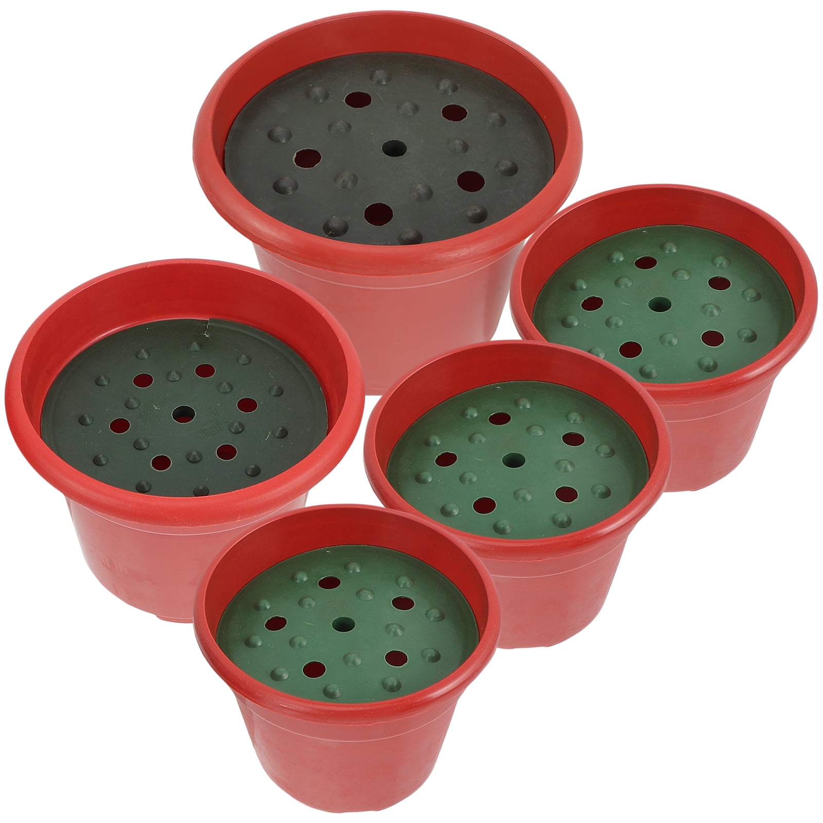 1 Set Of Multi-use Plant Nursery Garden Pots Plastic Flower Planter ...