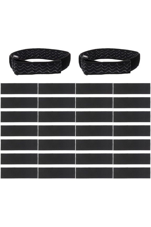 Black Adjustable Elastic Straps for Knee-High Boots, Anti- Polyester Boot Accessories for