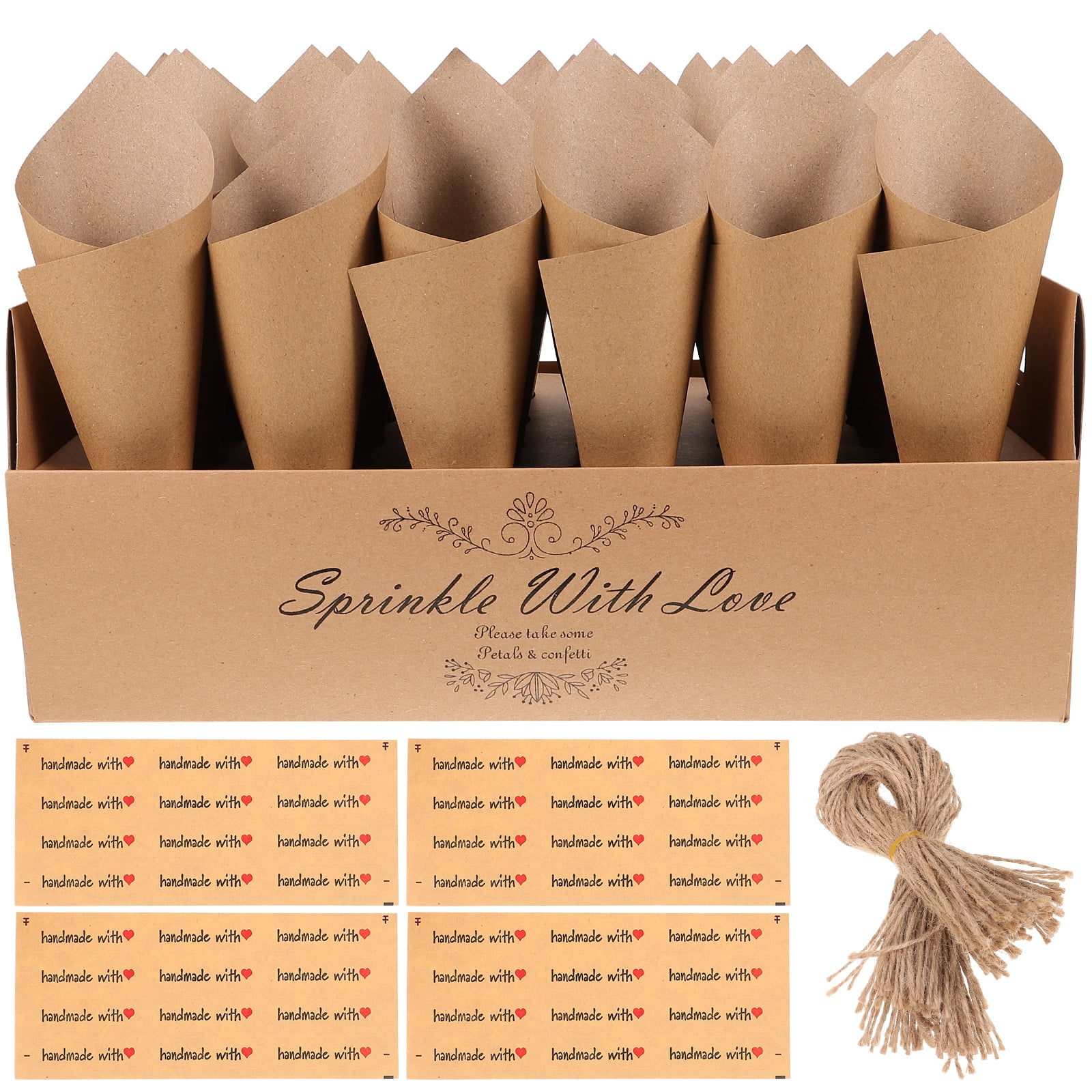 1 Set of Party Confetti Cone Holder Box Confetti Stand Tray Bouquet