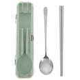 1 Set of Portable Stainless Steel Cutlery Simple Soup Spoon Smooth