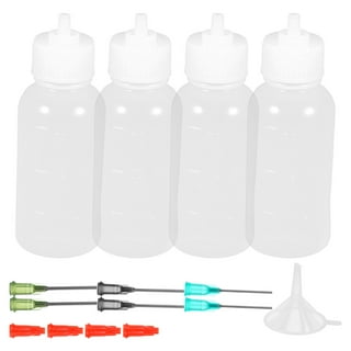 6 Sets of Precision Needle Tip Squeeze Bottles Glue Applicator