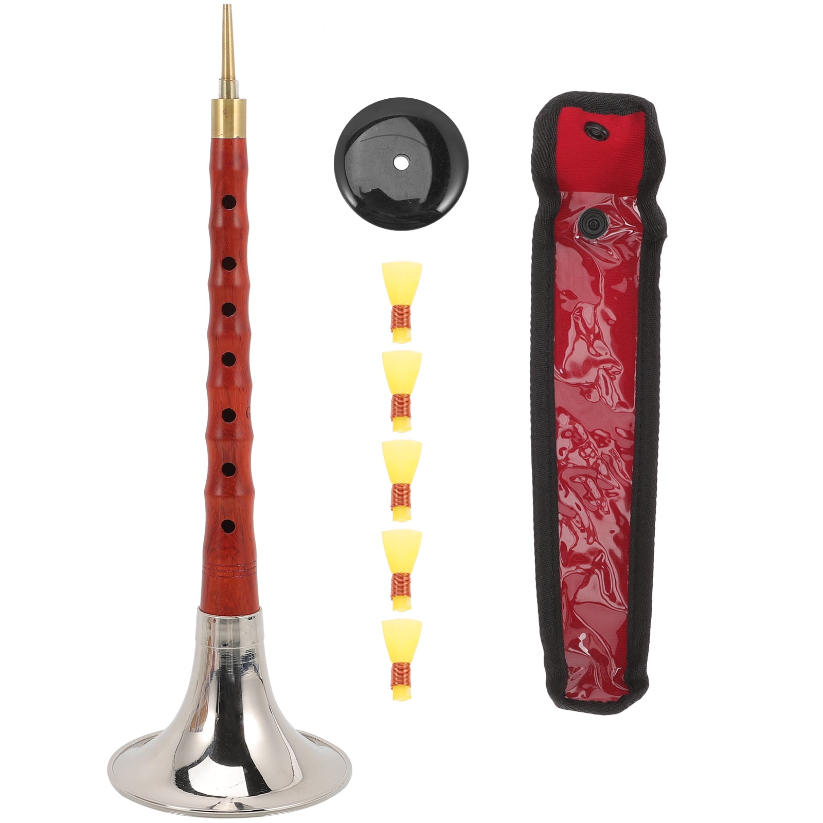 1 Set of Professional Wood Wind Instrument for Practice G-key Suona Instrument