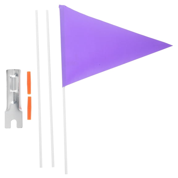 Raindrops Fiberglass Bike Flag Set, Easy to Clean and Install, High Visibility Safety Accessory