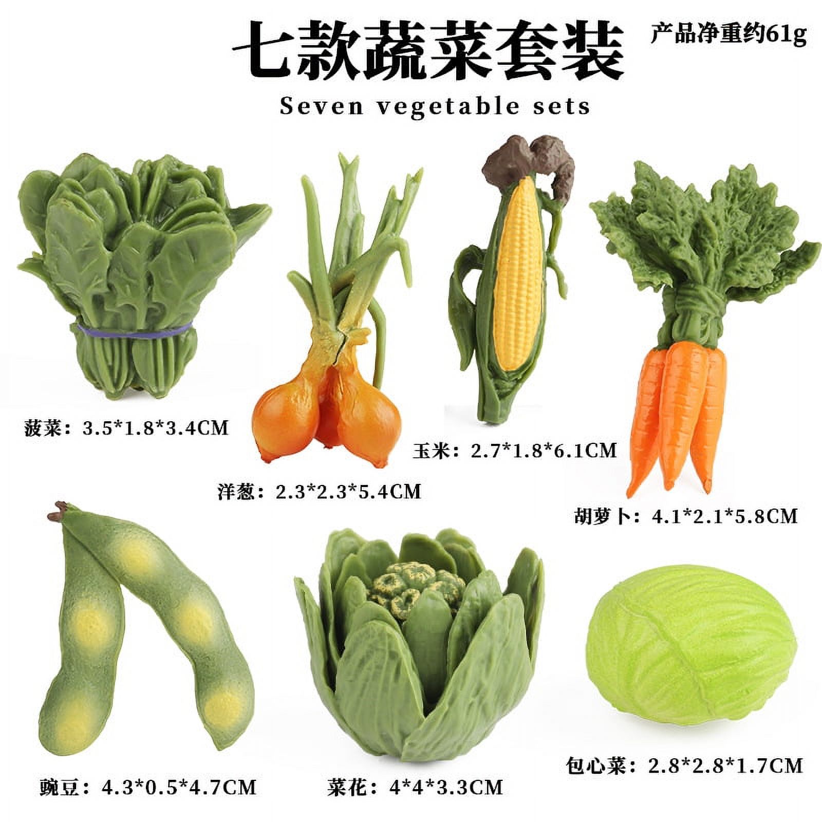 1 Set of Restaurant Vegetable Display Props Simulation Vegetable
