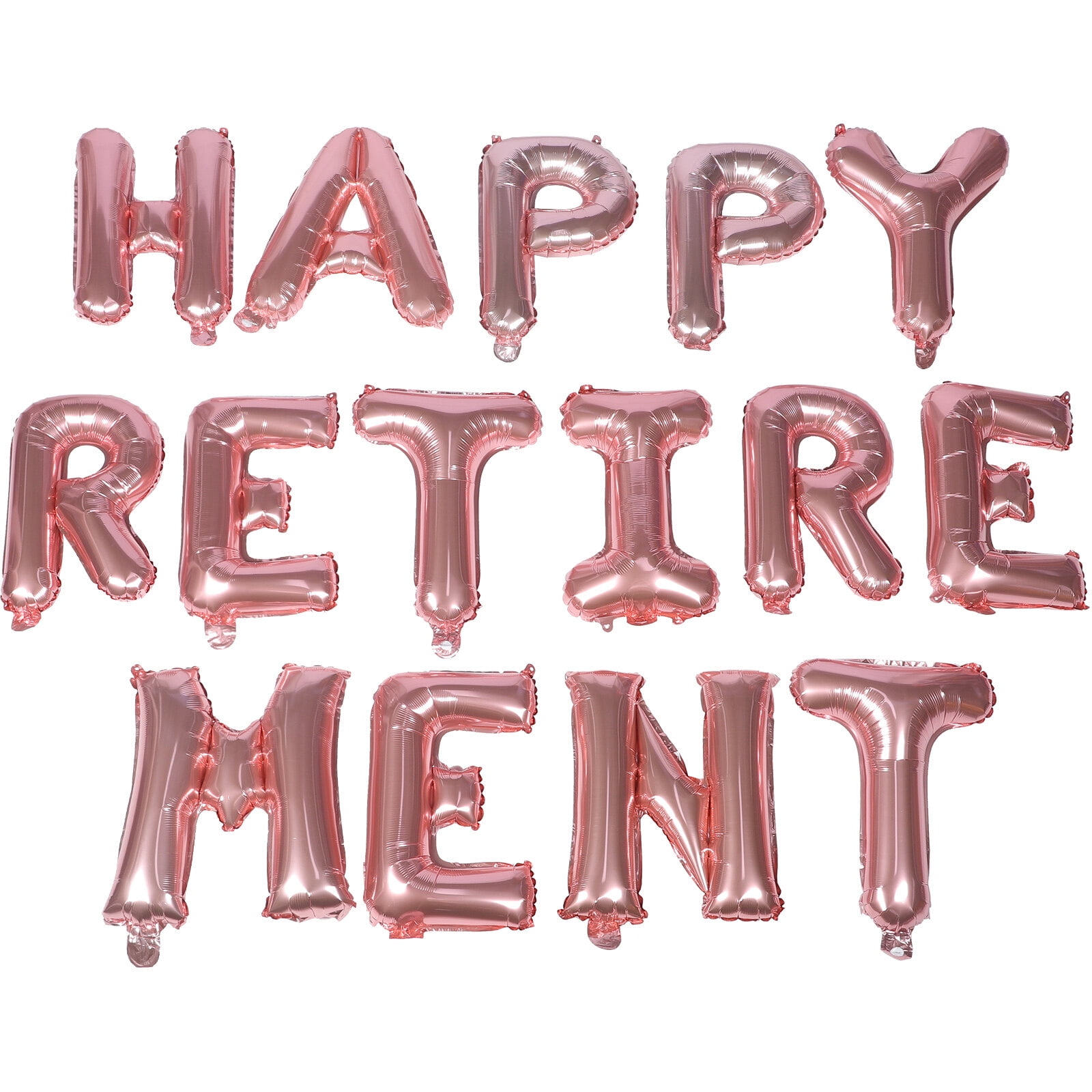 1 Set of Retirement Balloons Decorative Retirement Balloon Banner Aluminum Foil Balloons Decors