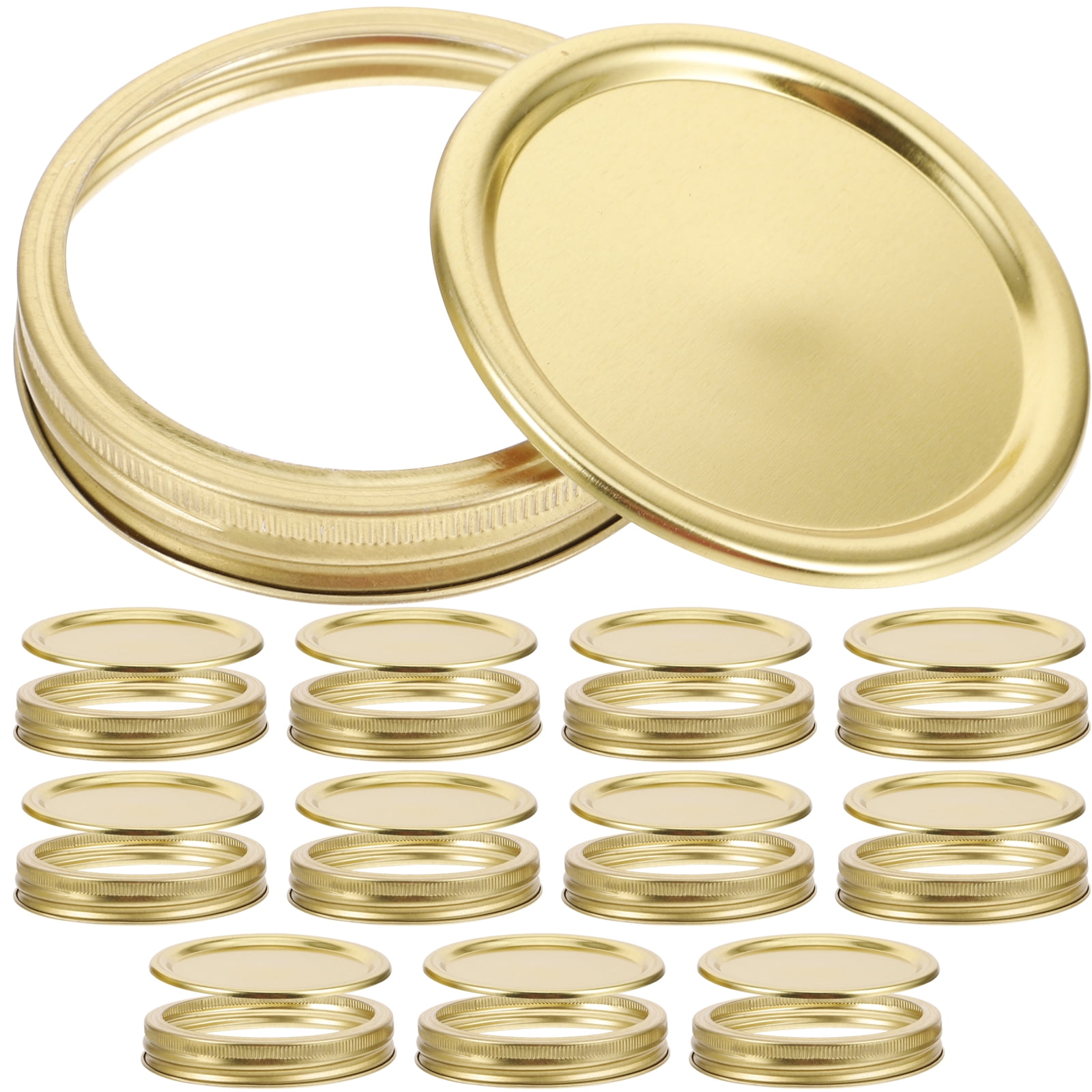 1 Set of Round Lids for Mason Jars Leakproof Metal Lids Airtight Jars