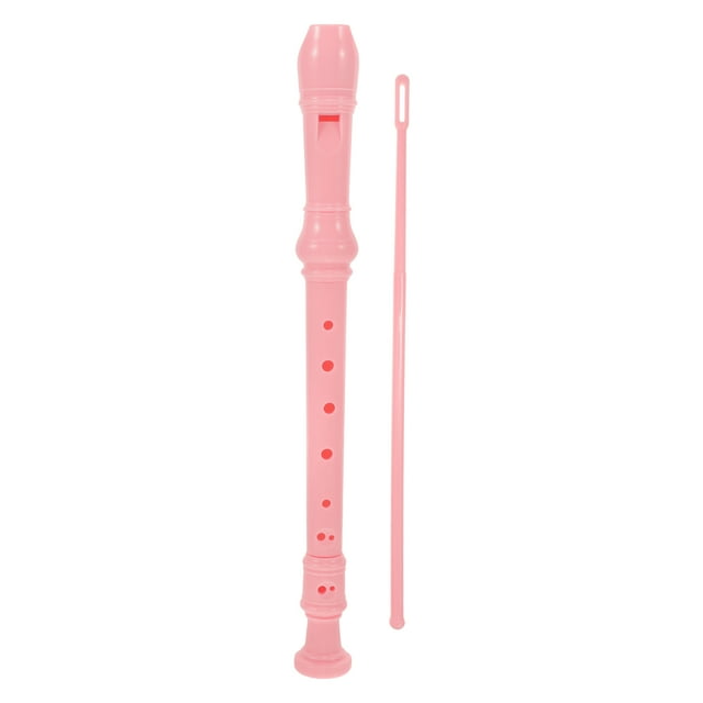 1 Set of Soprano Recorder 8 Holes Instrument Beginners Leaning Recorder Flute with Cleaning Rods