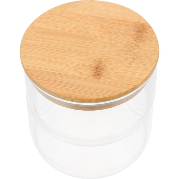 PTOOTP Borosilicate Glass Canister Stackable 1 Set 5.1x4.3in