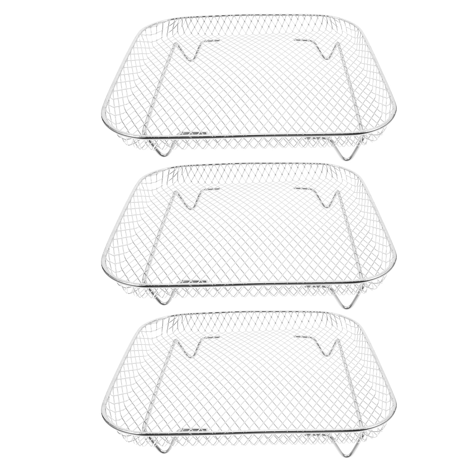 1 Set of Stainless Steel Air Fryer Rack Grilling Accessory Air Fryer ...