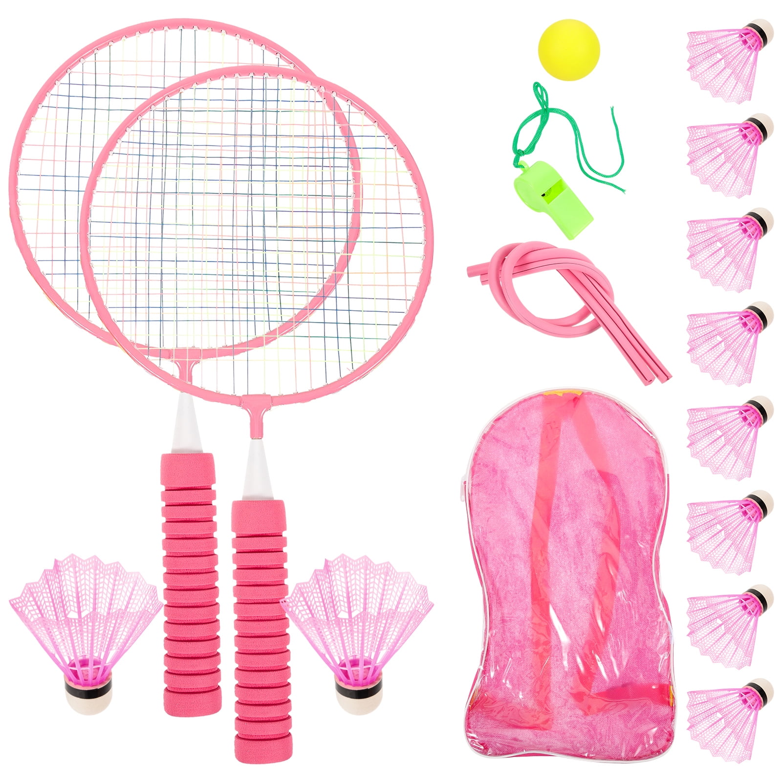 1 Set of Teens Badminton Rackets Kit Tennis Badminton Supplies Badminton Playing Kit