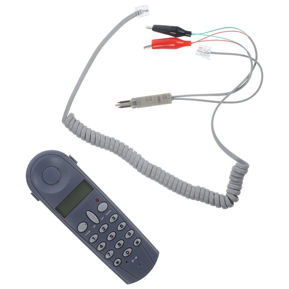 1 Set of Telephone Network Cable Tester Tool for Home Use Assorted Color for DIY Users