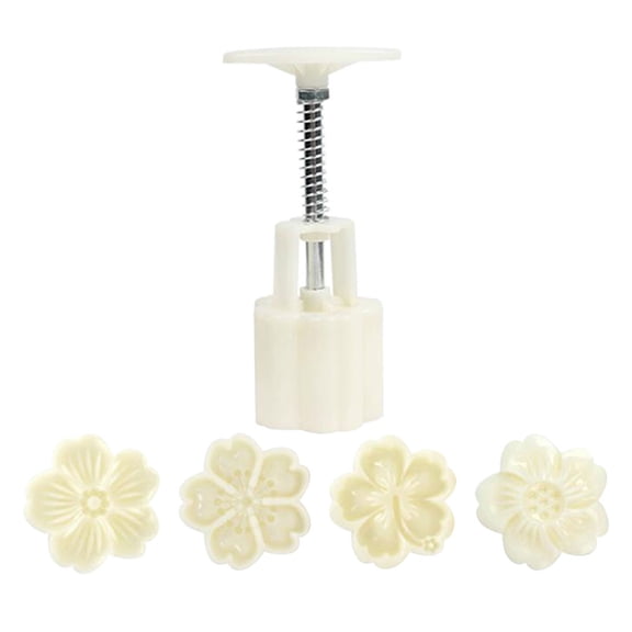 3D Hand Press Molds Set for Baking - Cake Making Tools Kit for Homemade Pastry