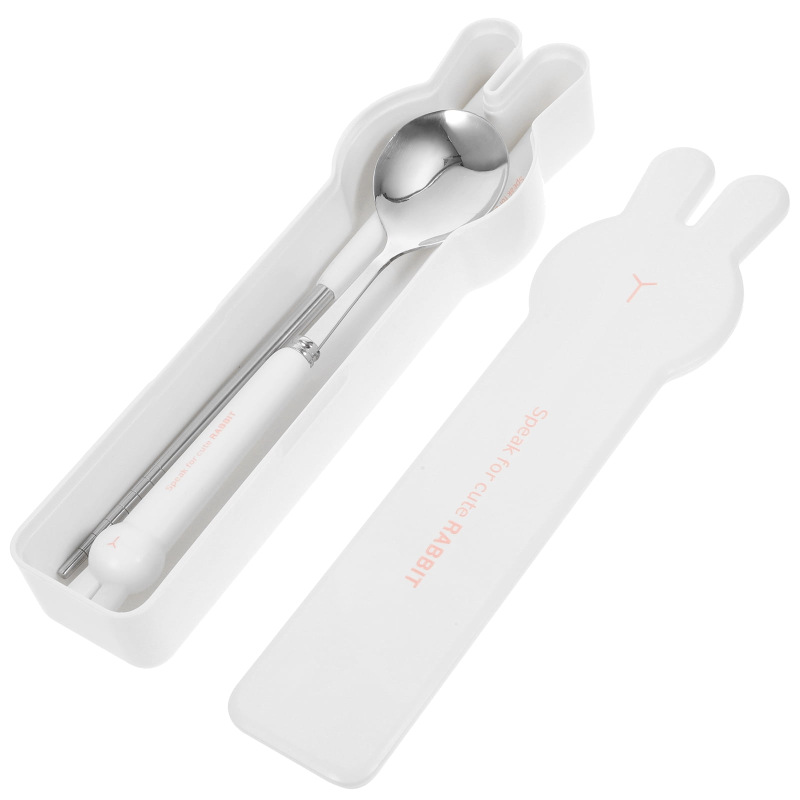 1 Set of Travel Utensils Set Reusable Spoon Chopsticks Set with Case
