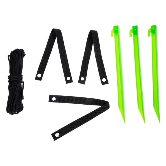 TEHAUX Garden Stakes for Plants Tree Stabilizer Support Black 1 Set 11.99x4.99x0.98in