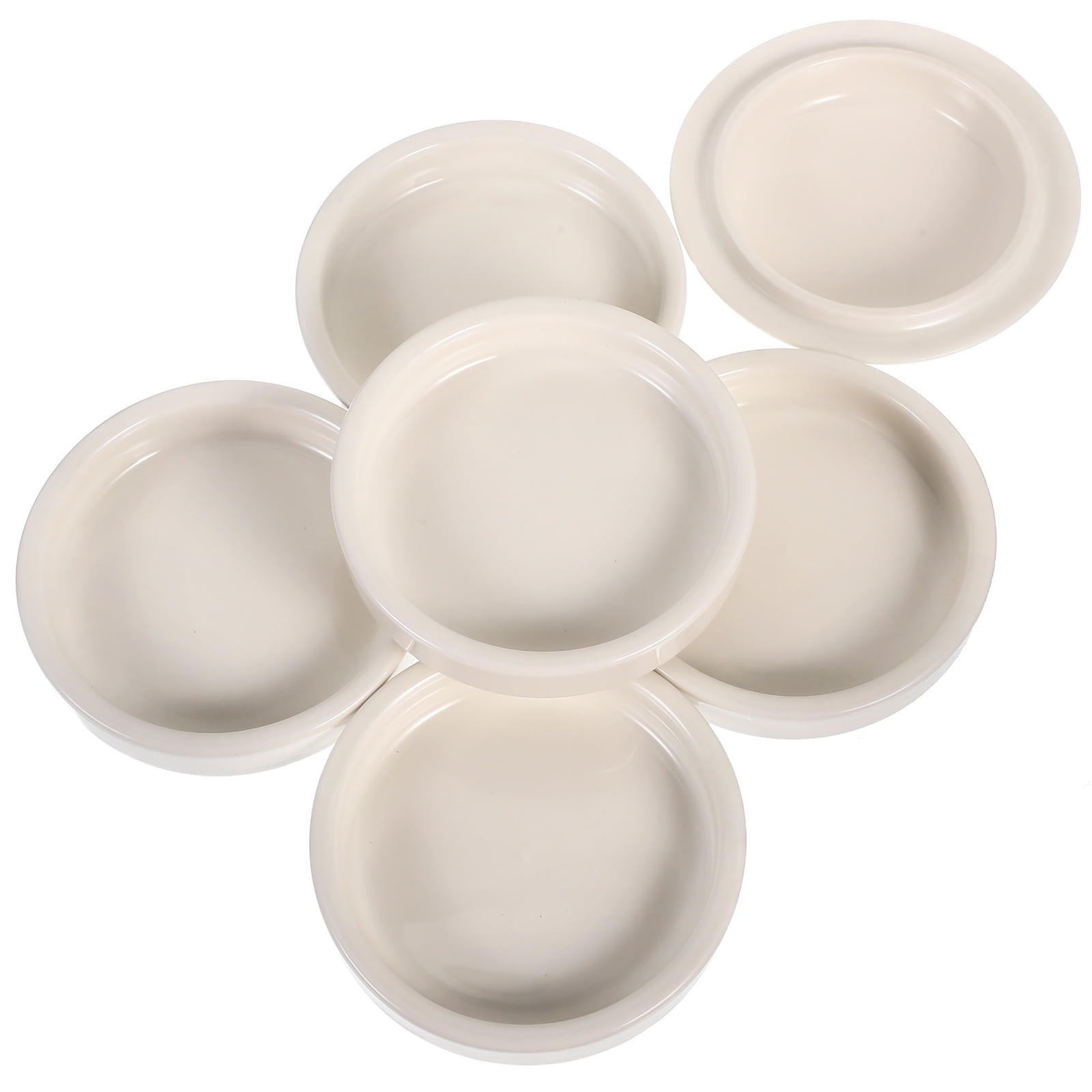 Ceramic Paint Palette Tray - 8.65x8.65 Inch Porcelain Mixing Plate For Artists