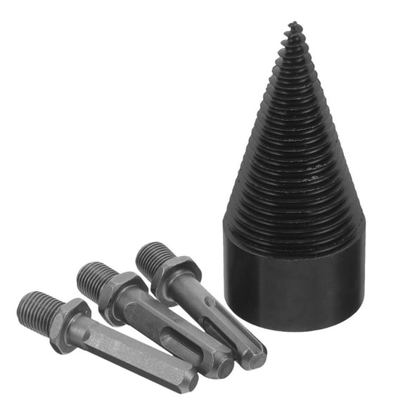 1 Set of Wood Splitter Firewood Drill Bit Metal Splitter Wood Splitting Drill for Replacement