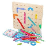 1 Set of Wooden Geoboard Geometry Math Toy Educational Geoboard Kids Puzzle Toy