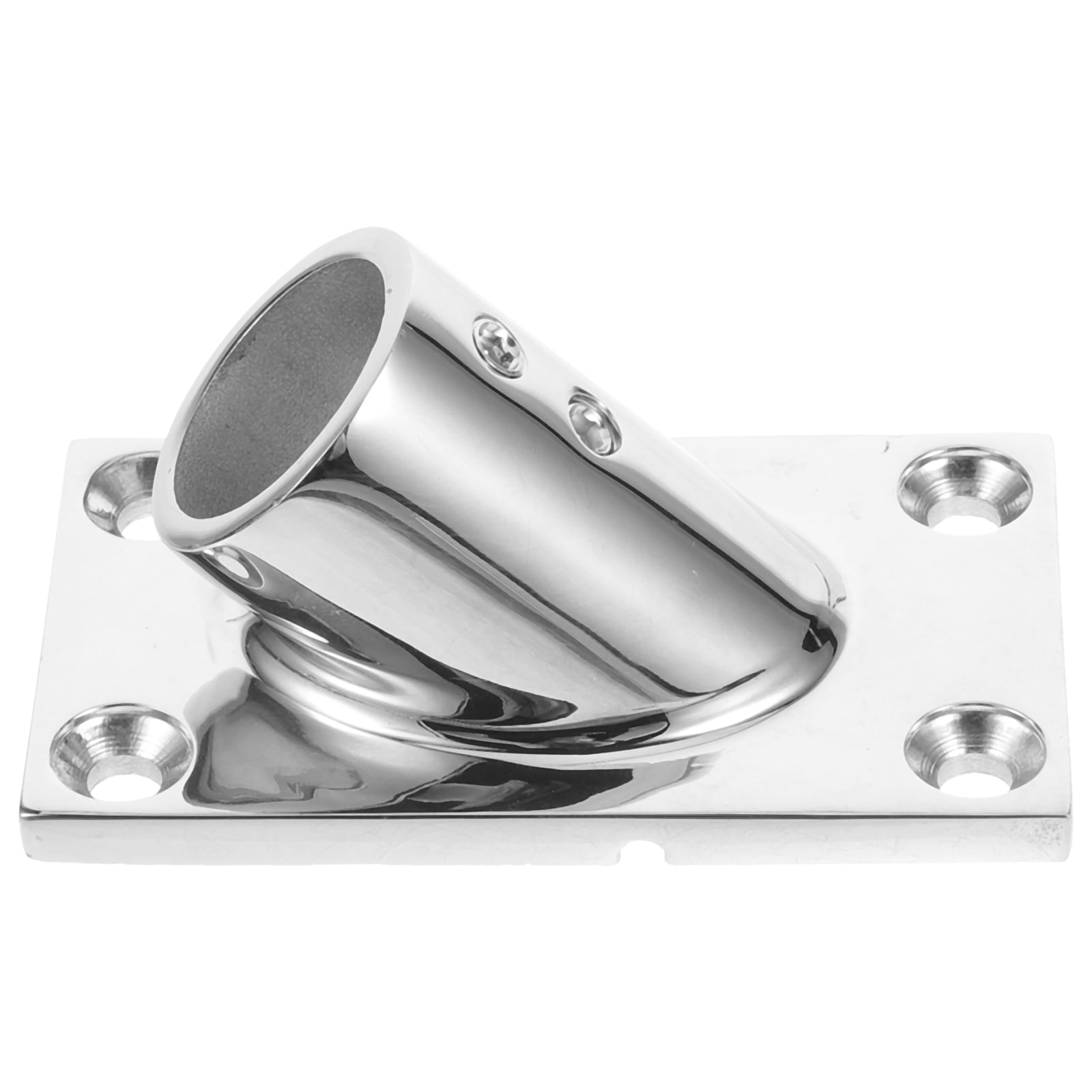 1 Set of Yacht Curtain Rod Holder Boat Rod Flanges Rod Support Bracket for Bimini Top
