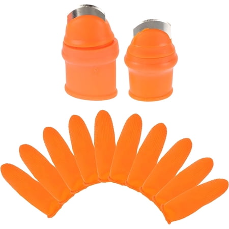1 SetFruit Picker Tool Chili Thumb Picker Fruit Picking Device Thumb Protector Finger Picker Harvesting Cutter Nail Protector Gardening Plant Finger Cutter Orange